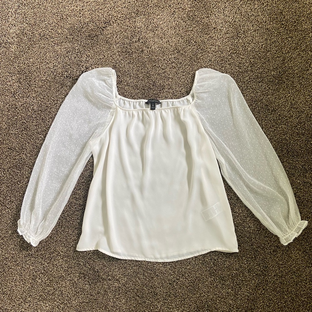 Banana Republic White Top Size XSP